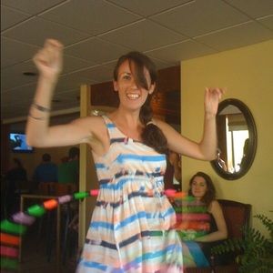 H&M dress with stripes and sails